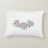 エレガントフローラ装飾パターン装飾用クッション アクセントクッション (裏面)