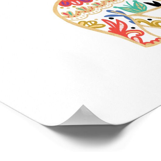 エレガントフローラ装飾華美象子供部屋 ポスター (角)