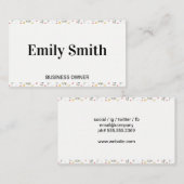 エレガントフローラ要縁ど素 名刺 (正面/裏面)