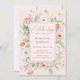 エレガントフローラ記念お祝い 招待状