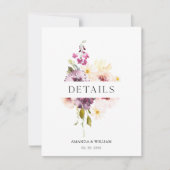 エレガントフローラ詳細エンクロージャカード 出欠カード (正面)