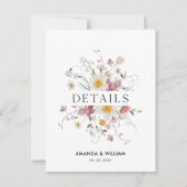 エレガントフローラ詳細エンクロージャカード 出欠カード (正面)