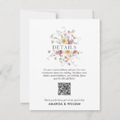 エレガントフローラ詳細エンクロージャカード 出欠カード (裏面)