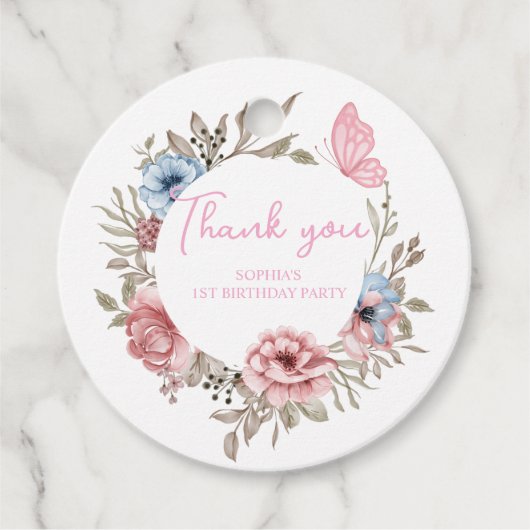 エレガントフローラ誕生会 フェイバータグ (正面)