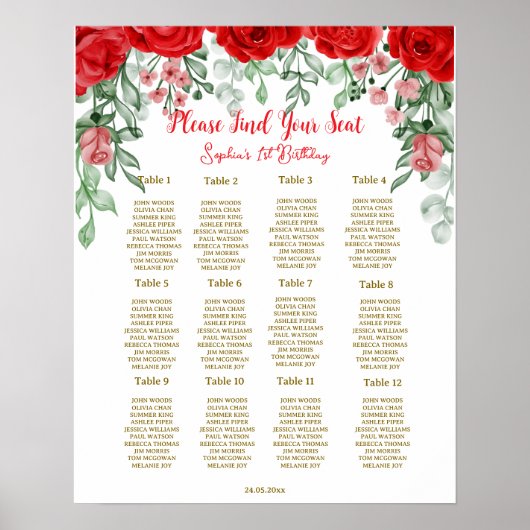 エレガントフローラ誕生会 ポスター (正面)