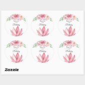 エレガントフローラ誕生会 ラウンドシール (シート)