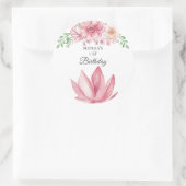 エレガントフローラ誕生会 ラウンドシール (バッグ)