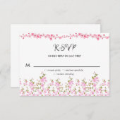 エレガントフローラ誕生会 出欠カード (正面/裏面)