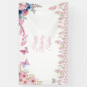 エレガントフローラ誕生会 横断幕 (縦)