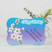 エレガントフローラ誕生日カード (スタンド正面)