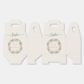 エレガントフローラ誕生日-カスタムパーティーの好意ボックス フェイバーボックス (見開き)