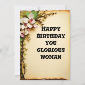 エレガントフローラ誕生日 シーズンカード (正面)