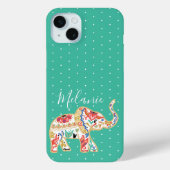 エレガントフローラ象華美象模様 Case-Mate iPhoneケース (裏面)