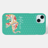 エレガントフローラ象華美象模様 Case-Mate iPhoneケース (裏面 (横))