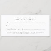 エレガントフローラ贈与証 (裏面)