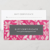 エレガントフローラ贈与証 (正面/裏面)