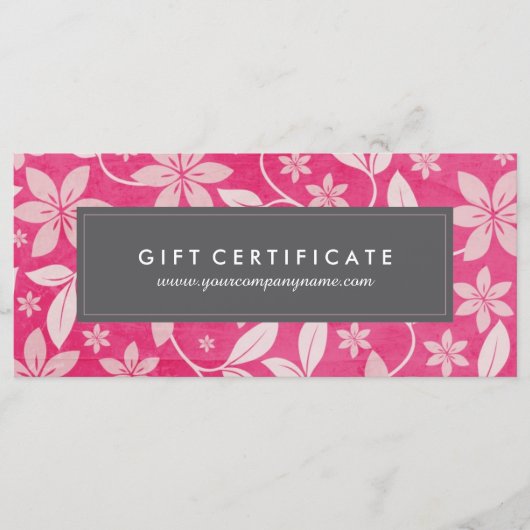 エレガントフローラ贈与証 (正面)