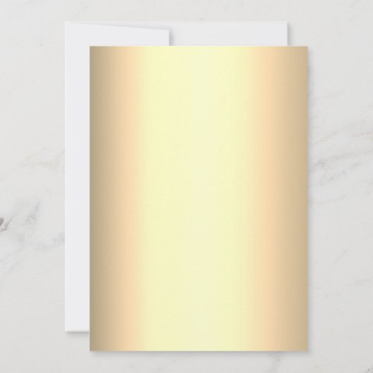 エレガントフローラ赤と金ゴールドキンセアニェラ 招待状 (裏面)