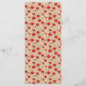 エレガントフローラ赤カーネーション結婚フラワーズメニュー メニュー (裏面)