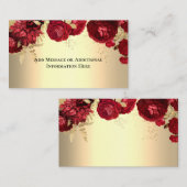 エレガントフローラ赤金ゴールド エンクロージャーカード (正面/裏面)