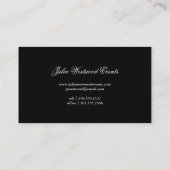 エレガントフローラ赤面 名刺 (裏面)