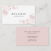 エレガントフローラ赤面 名刺 (正面/裏面)