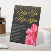 エレガントフローラ追悼詩 台座サイン (インサイチュ)