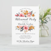 エレガントフローラ退職パーティの招待状 招待状 (スタンド正面)