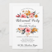 エレガントフローラ退職パーティの招待状 招待状 (正面/裏面)