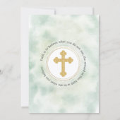 エレガントフローラ金ゴールドの相互確認 招待状 (裏面)