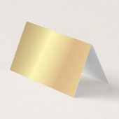 エレガントフローラ金ゴールドグリッターサンキューカード 名刺 (裏面)