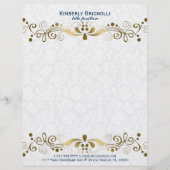 エレガントフローラ金ゴールドレース レターヘッド (正面)