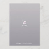 エレガントフローラ銀Chinoiserieの結婚詳細 エンクロージャーカード (裏面)