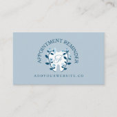 エレガントフローラ開花歯ロゴモノグラム 予約カード (正面)