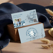 エレガントフローラ開花歯ロゴモノグラム 名刺