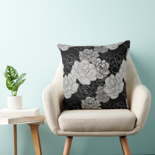 エレガントフローラ開花装飾用クッション クッション (椅子)