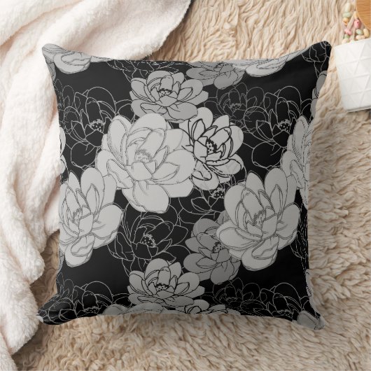 エレガントフローラ開花装飾用クッション クッション (ブランケット)