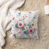 エレガントフローラ開花 クッション (ブランケット)
