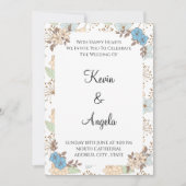 エレガントフローラ間引き招待状 招待状 (正面)