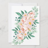 エレガントフローラ離れSweet sixteen16誕生日 招待状 (裏面)