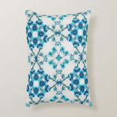 エレガントフローラ青 アクセントクッション (正面(垂直))