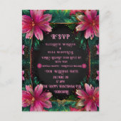 エレガントフローラ鮮やかデザイン ポストカード (正面)