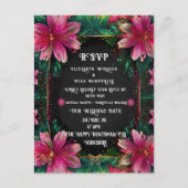 エレガントフローラ鮮やかデザイン ポストカード (正面)