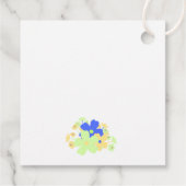 エレガントフローラ黄ブルーグリーンデザイン フェイバータグ (裏面)