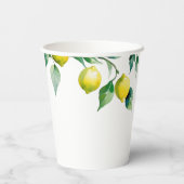 エレガントフローラ黄ライム白結婚青 紙コップ (裏面)