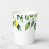 エレガントフローラ黄ライム白結婚青 紙コップ (右)