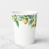 エレガントフローラ黄ライム白結婚青 紙コップ (裏面)