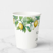 エレガントフローラ黄ライム白結婚青 紙コップ (右)
