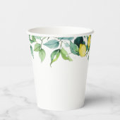 エレガントフローラ黄ライム白結婚青 紙コップ (裏面)