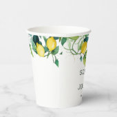 エレガントフローラ黄ライム白結婚青 紙コップ (右)